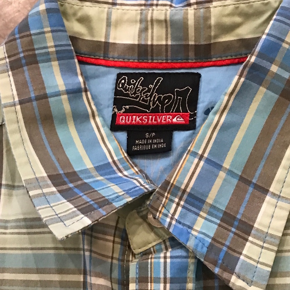 🌻4xHP!🌻 Quicksilver Men’s Button Short Slv Shirt S - Picture 3 of 7